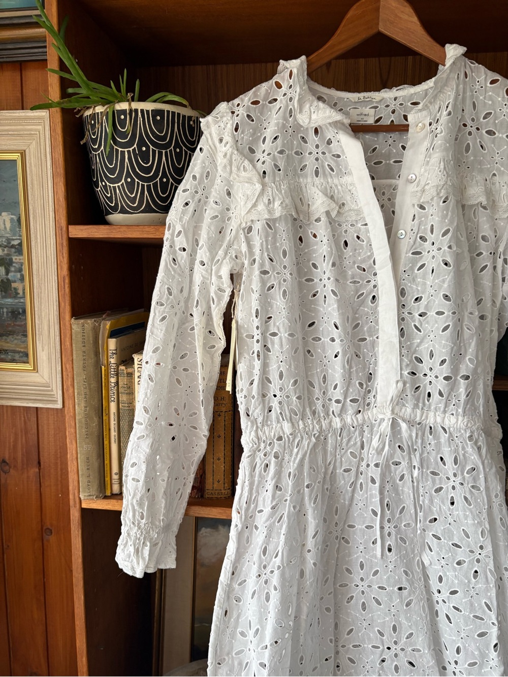 Wilfred La Boheme Gaia Boho Eyelet Dress XS NWT - Picture 3 of 6